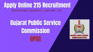 GPSC Recruitment 2022 Assistant Engineer, Manager Other Post MY SARKARI JOB